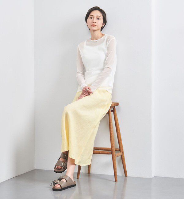 UNITED ARROWS「チュール ジャージー カットソー」|Tシャツ・カットソー|