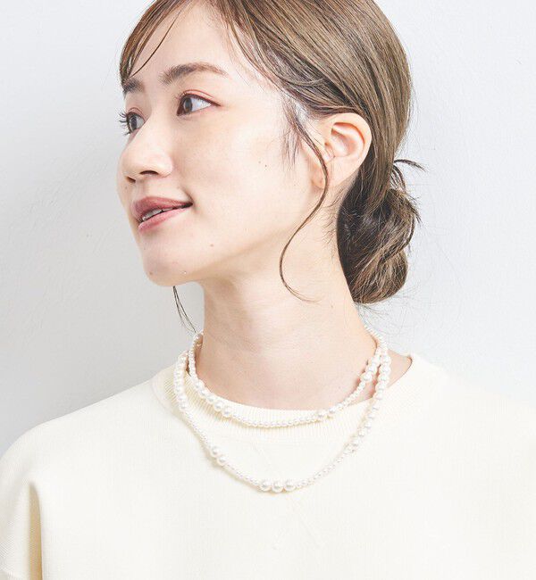 UNITED ARROWS「ランダムイミテーションパール ネックレス」|ネックレス|