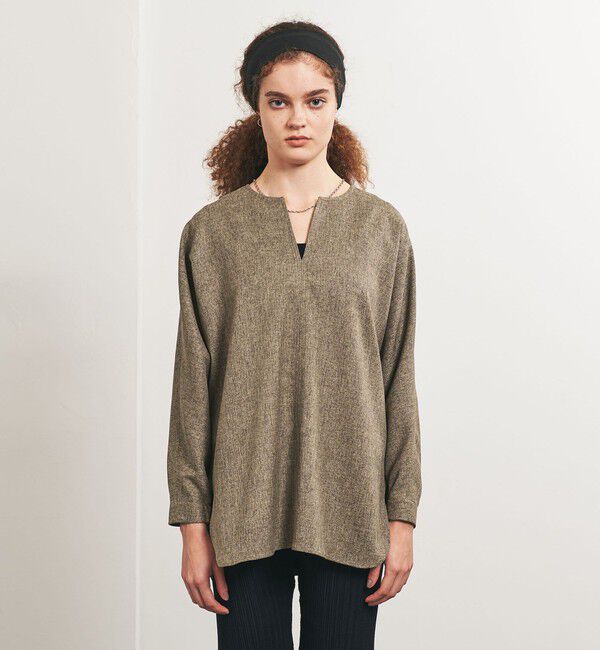 UNITED ARROWS「＜TO UNITED ARROWS＞Pツイル プルオーバー ブラウス」|シャツ・ブラウス|