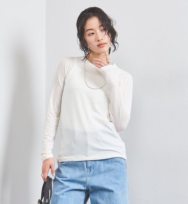 UNITED ARROWS「ベア ジャージー カットソー」|Tシャツ・カットソー|WHITE