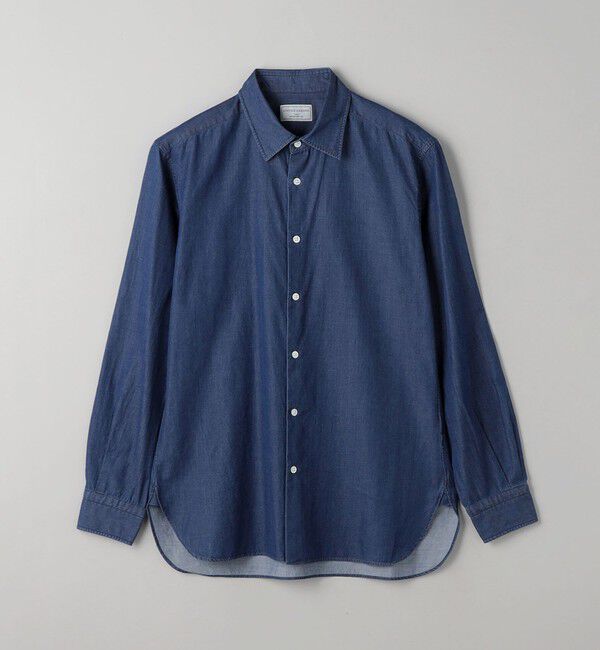 UNITED ARROWS「オーガニックコットン セミワイド ツイルデニムシャツ」|シャツ・ブラウス|