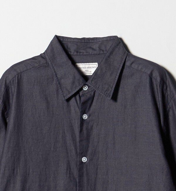 UNITED ARROWS「オーガニックコットン セミワイド ツイルデニムシャツ」|シャツ・ブラウス|