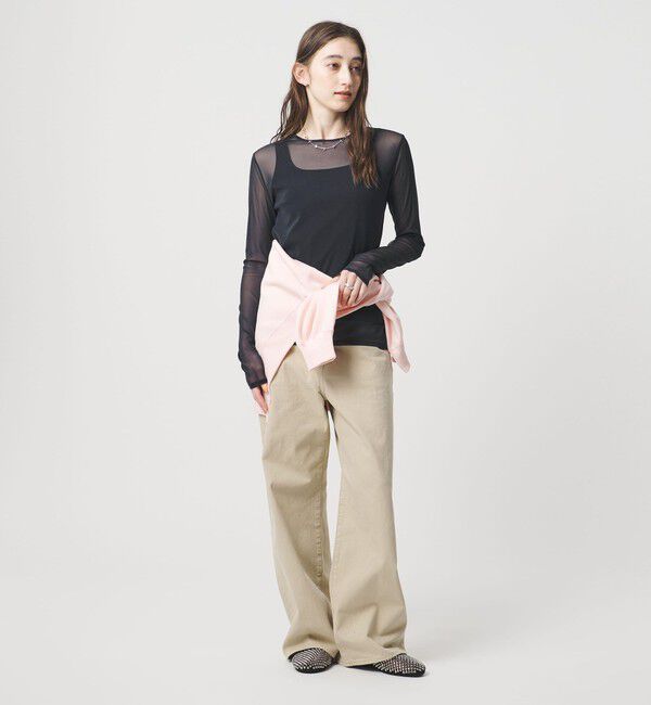 UNITED ARROWS「チュール ジャージー カットソー」|Tシャツ・カットソー|