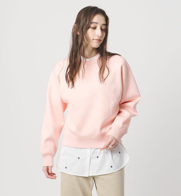 UNITED ARROWS「スウェットライク クルーネックニット ‐ウォッシャブル‐」|ニット・セーター|