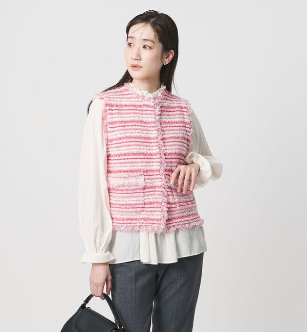 UNITED ARROWS「カラーミックス ツイードライク ベスト」|ベスト・ジレ|