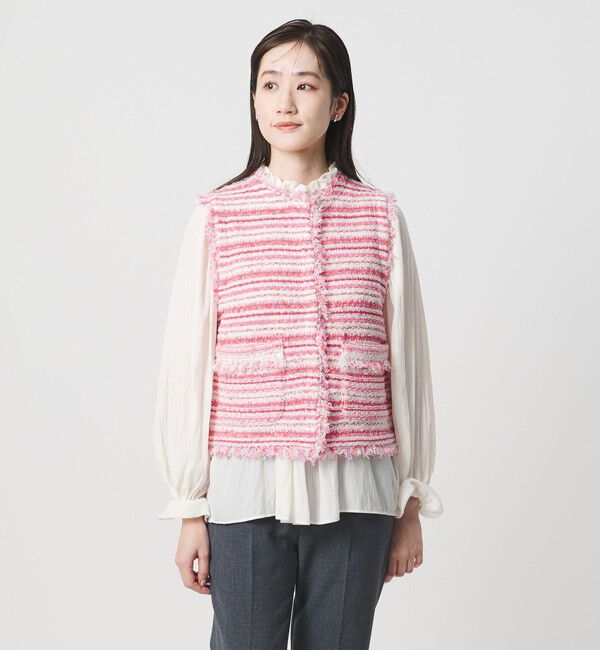 UNITED ARROWS「カラーミックス ツイードライク ベスト」|ベスト・ジレ|