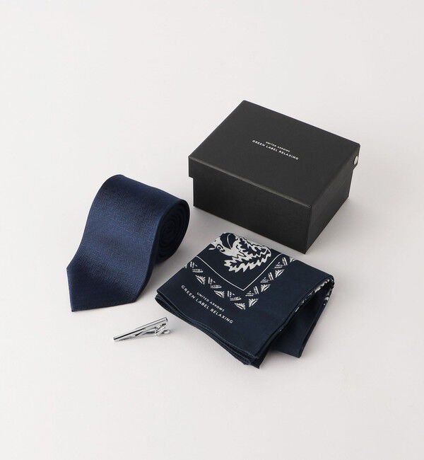 UNITED ARROWS green label relaxing「ネクタイ ハンカチ ネクタイピン 3点セット ギフトボックス」|ネクタイ・蝶ネクタイ|その他3