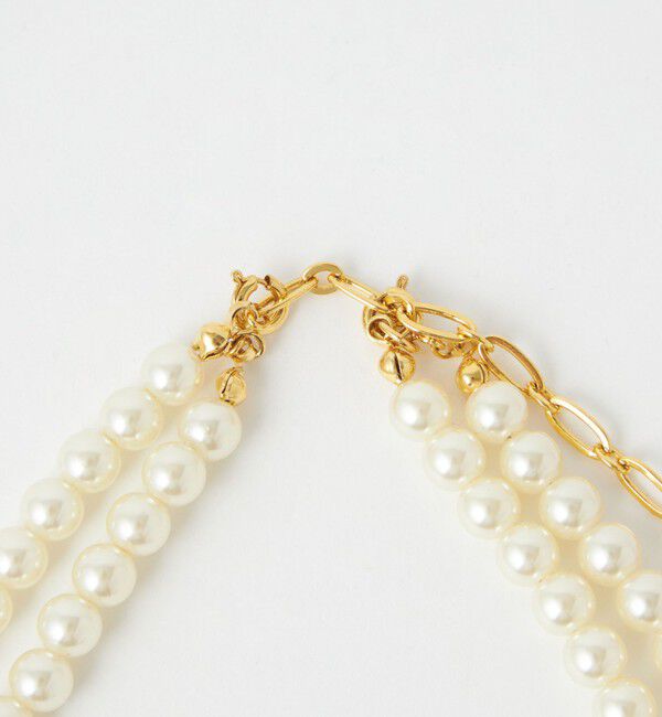 UNITED ARROWS green label relaxing「コサージュ付き フェイクパール 5WAY ネックレス 」|ネックレス|