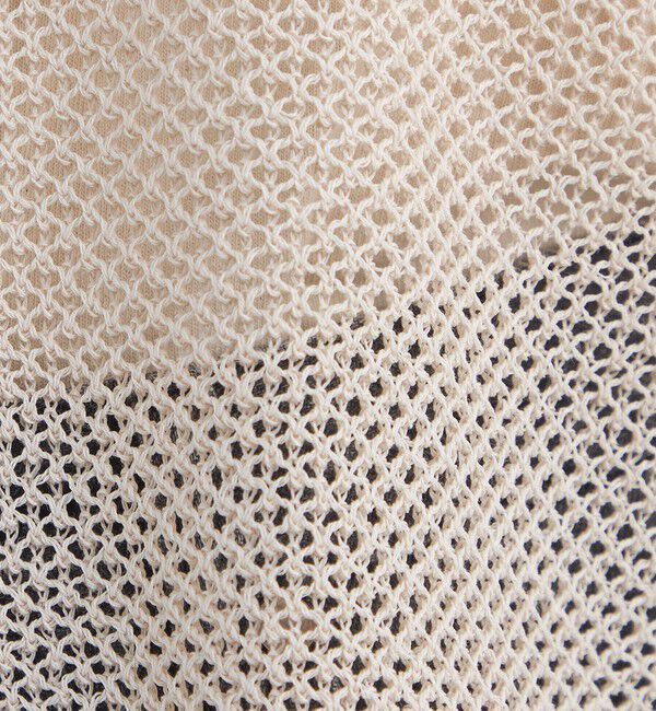 UNITED ARROWS green label relaxing「メッシュ スキッパー ニット プルオーバー -ウォッシャブル-」|ニット・セーター|