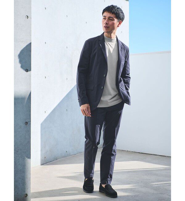 UNITED ARROWS green label relaxing「【WEB限定】JUST fit デイリー モック 半袖 Ｔシャツ カットソー -吸水速乾・抗菌-」|Tシャツ・カットソー|