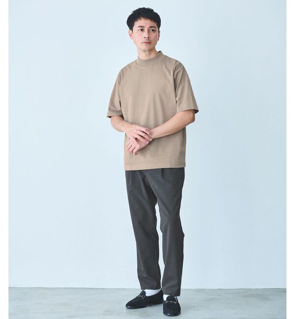 UNITED ARROWS green label relaxing「【WEB限定】JUST fit デイリー モック 半袖 Ｔシャツ カットソー -吸水速乾・抗菌-」|Tシャツ・カットソー|