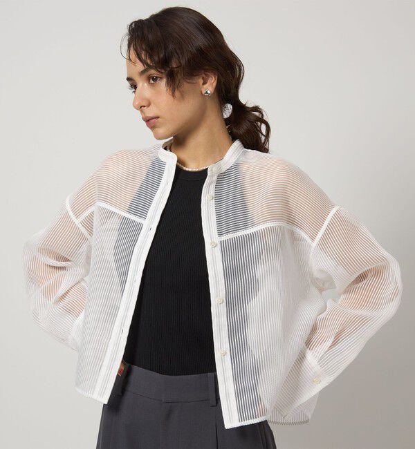 UNITED ARROWS green label relaxing「シアー コードレーン シャツ」|シャツ・ブラウス|