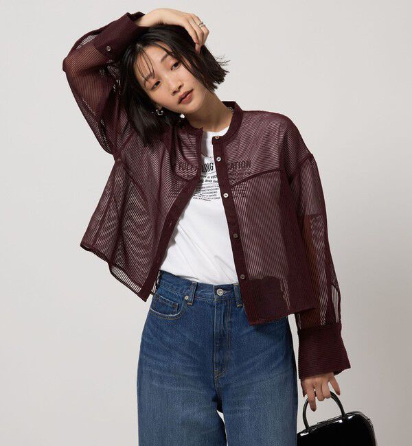 UNITED ARROWS green label relaxing「シアー コードレーン シャツ」|シャツ・ブラウス|