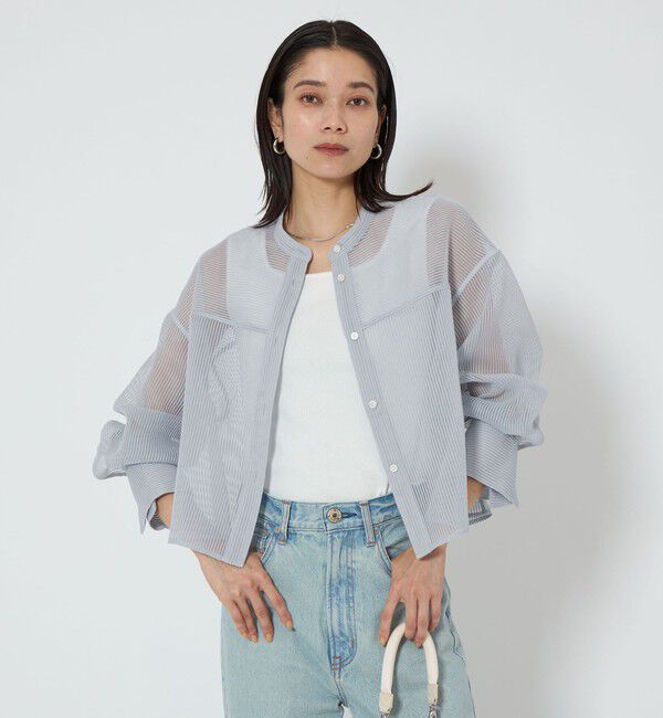 UNITED ARROWS green label relaxing「シアー コードレーン シャツ」|シャツ・ブラウス|LT.BLUE