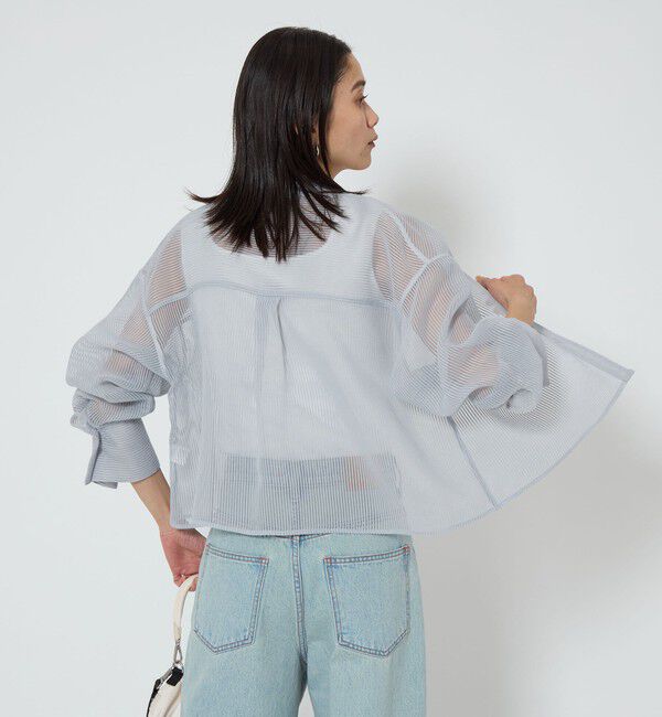 UNITED ARROWS green label relaxing「シアー コードレーン シャツ」|シャツ・ブラウス|