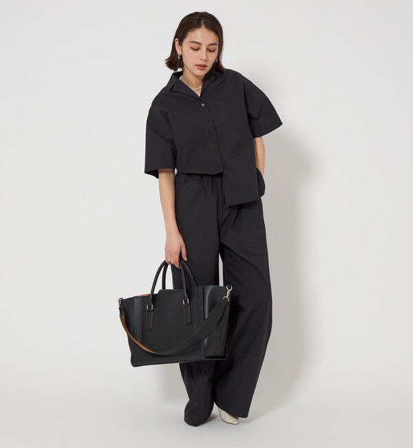 UNITED ARROWS green label relaxing「【WEB限定】トラペーズ ワイドベルト トートバッグ / A4 / 通勤」|トートバッグ|