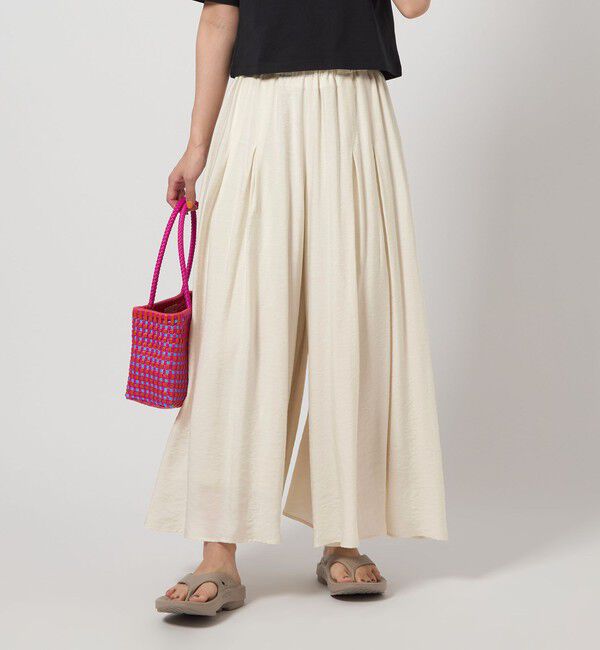 UNITED ARROWS green label relaxing「【WEB限定】＜at ease＞ キュロット パンツ」|キュロット|OFF WHITE