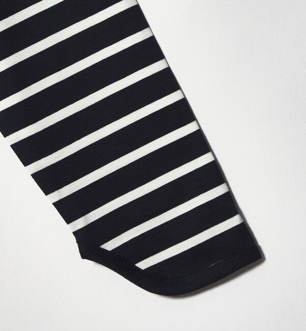 EMMEL REFINES「＜EMMEL REFINES＞EM アシンメトリー ボーダー ロンT」|Tシャツ・カットソー|