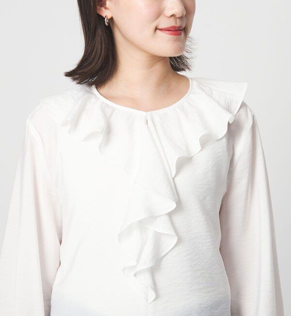 UNITED ARROWS green label relaxing「ラッフル ブラウス」|シャツ・ブラウス|