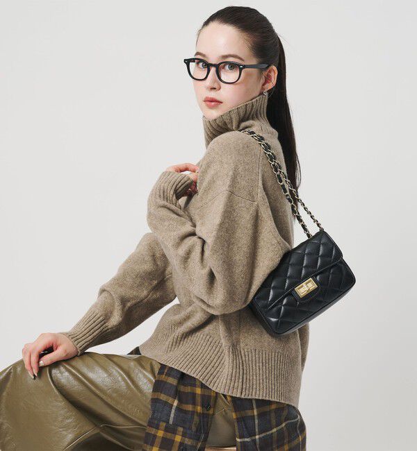 BEAUTY&YOUTH UNITED ARROWS「＜AULENTTI＞レザー キルティング チェーン ショルダーバッグ」|ショルダー・メッセンジャー|BLACK