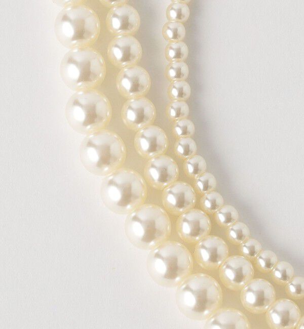 BEAUTY&YOUTH UNITED ARROWS「パールモチーフ 3連 ショートネックレス」|ネックレス|