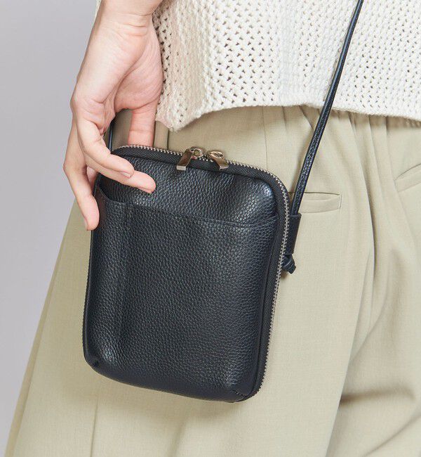 BEAUTY&YOUTH UNITED ARROWS「レザー ジップ ショルダーバッグ -2WAY-」|ショルダー・メッセンジャー|