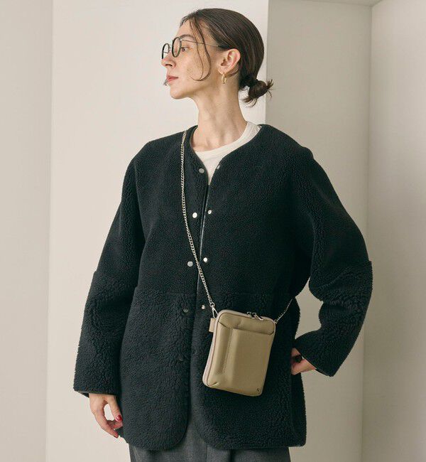 BEAUTY&YOUTH UNITED ARROWS「レザー ジップ ショルダーバッグ -2WAY-」|ショルダー・メッセンジャー|