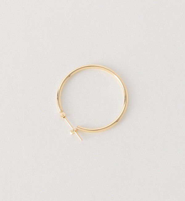 BEAUTY&YOUTH UNITED ARROWS「K10イエローゴールド パイプピアス」|ピアス|