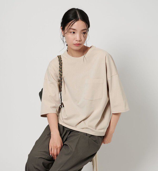 BEAUTY&YOUTH UNITED ARROWS「ドルマンスリーブ ポケット Tシャツ -接触冷感-」|Tシャツ・カットソー|