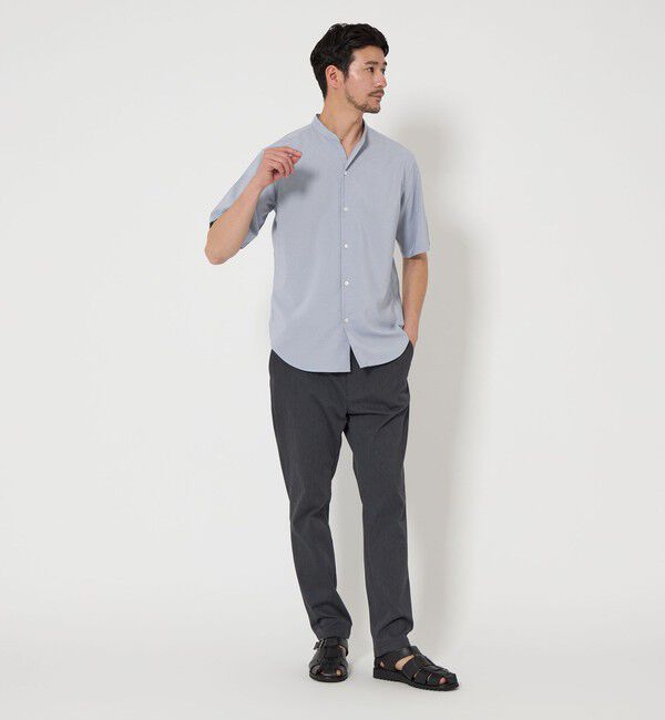 BEAUTY&YOUTH UNITED ARROWS「【WEB限定 WARDROBE SMART】ドレープ  バンドカラー スキッパーシャツ」|シャツ・ブラウス|