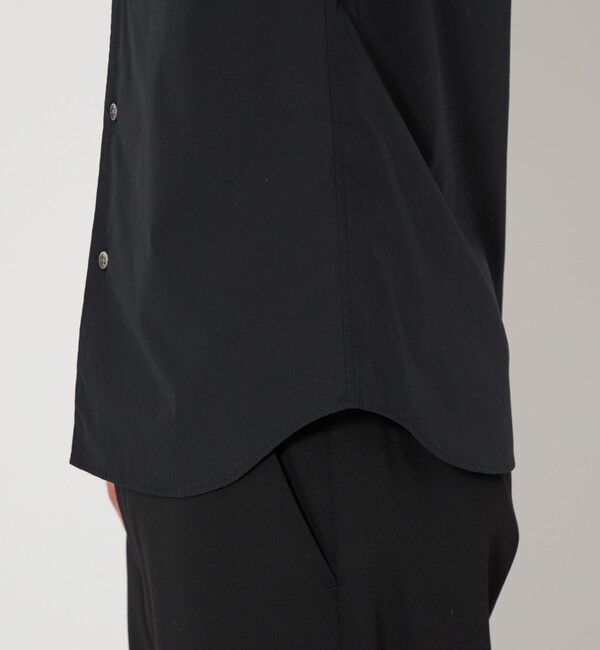 BEAUTY&YOUTH UNITED ARROWS「【WEB限定 WARDROBE SMART】コットン ワイドカラー スキッパーシャツ」|シャツ・ブラウス|