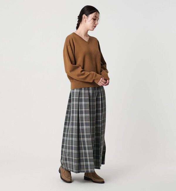 BEAUTY&YOUTH UNITED ARROWS「ソフトコットン Vネック スムース ニットプルオーバー ウォッシャブル」|ニット・セーター|