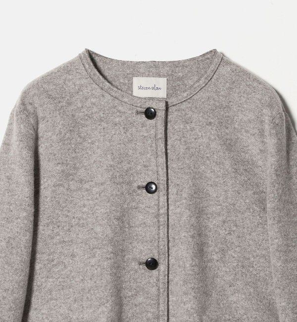 STEVEN ALAN「＜Steven Alan＞ボア ノーカラー ジャケット」|ノーカラージャケット|