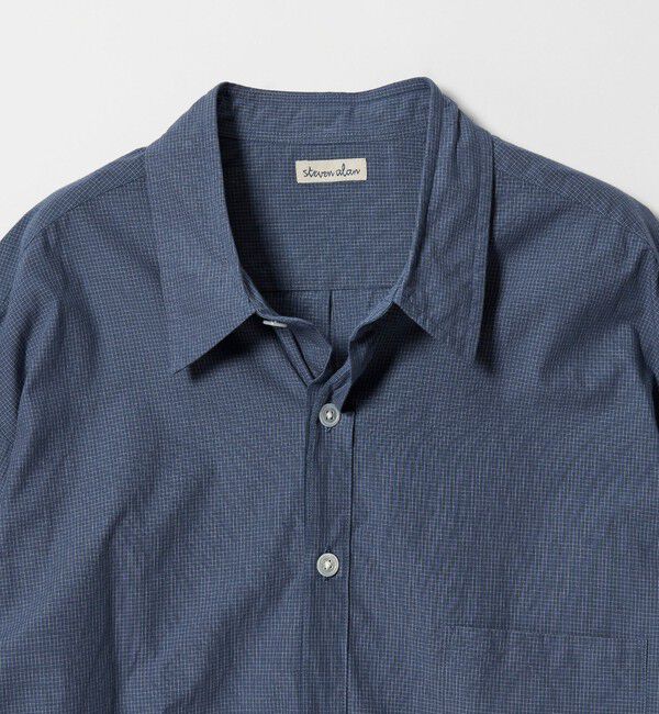 STEVEN ALAN「＜Steven Alan＞ オーガニックコットン マイクロチェック リバースシーム シャツ LOOSE」|シャツ・ブラウス|