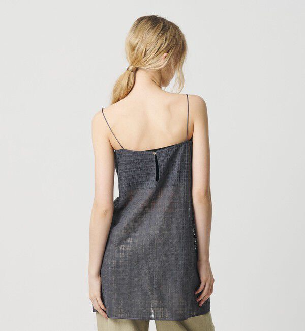 ATTISESSION「＜ATTISESSION＞エンブロイダリー チェック ミニ ドレス 」|ワンピース|