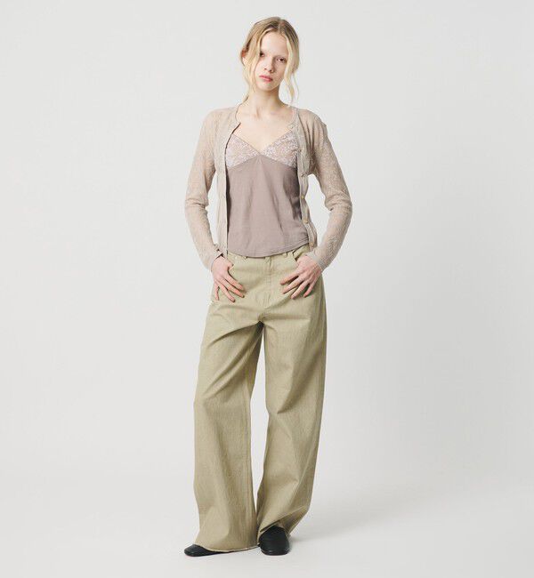 ATTISESSION「＜ATTISESSION＞レース ジャガード カーディガン」|カーディガン|