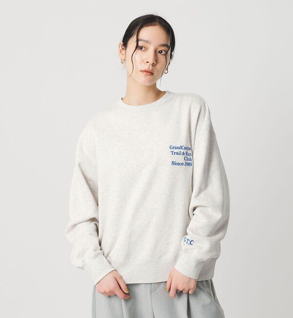 BEAUTY&YOUTH UNITED ARROWS「コットン裏毛 ロゴスウェット プルオーバー」|スウェット・ジャージ|LT.GRAY