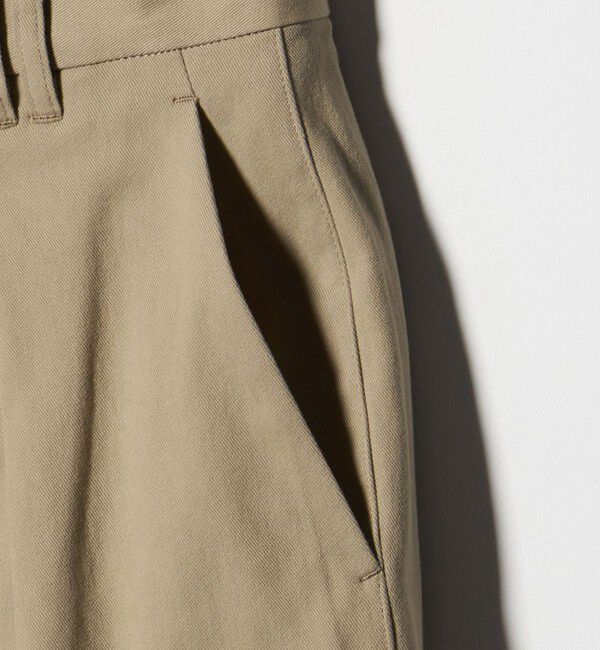 BEAUTY&YOUTH UNITED ARROWS「コットンチノ 2タック ワイドパンツ」|チノ|