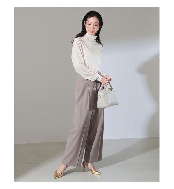 Demi-Luxe BEAMS 「SLOANE / ウール 天竺 タートルネック ニットTシャツ」|Tシャツ・カットソー|