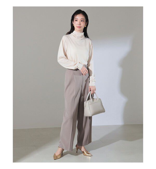 Demi-Luxe BEAMS 「SLOANE / ウール 天竺 タートルネック ニットTシャツ」|Tシャツ・カットソー|