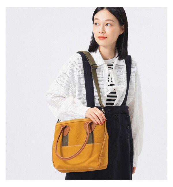 BEAMSBOY「【別注】L.L.Bean / Deep Bottom Leather Handle Zip Tote S」|その他|