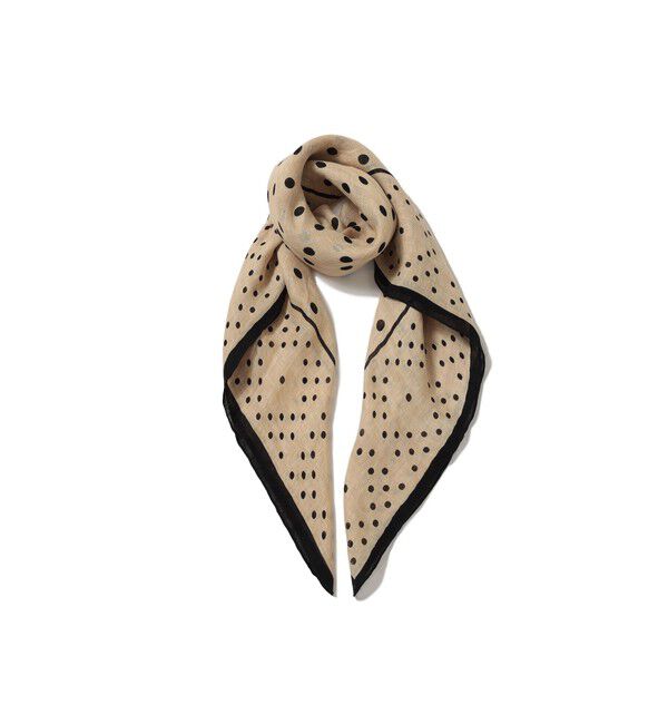Demi-Luxe BEAMS 「manipuri / ジオメトリック ドット ストール」|ストール|