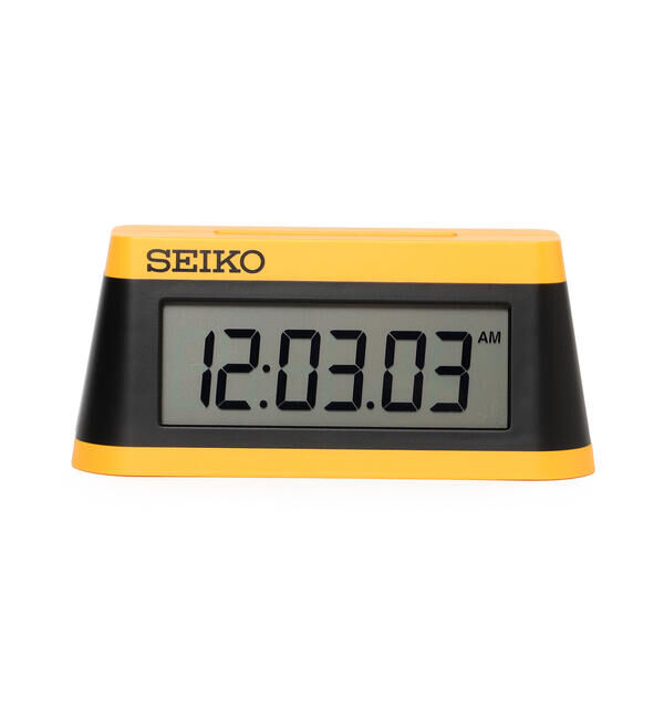 BEAMS「SEIKO / SPORTS TIMER CLOCK 3ALARM」|クロック・置時計|YELLOW