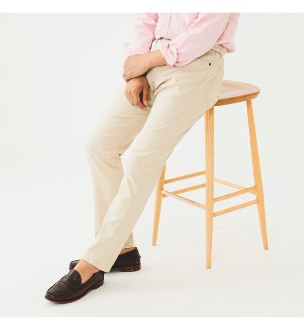 BEAMS「5 ポケット テーパード ピケ パンツ」|チノ|