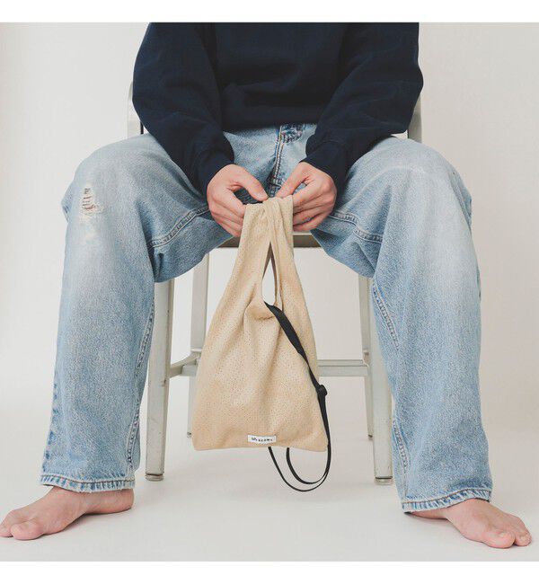 BEAMS「パンチング ショッパー」|ポーチ|BEIGE