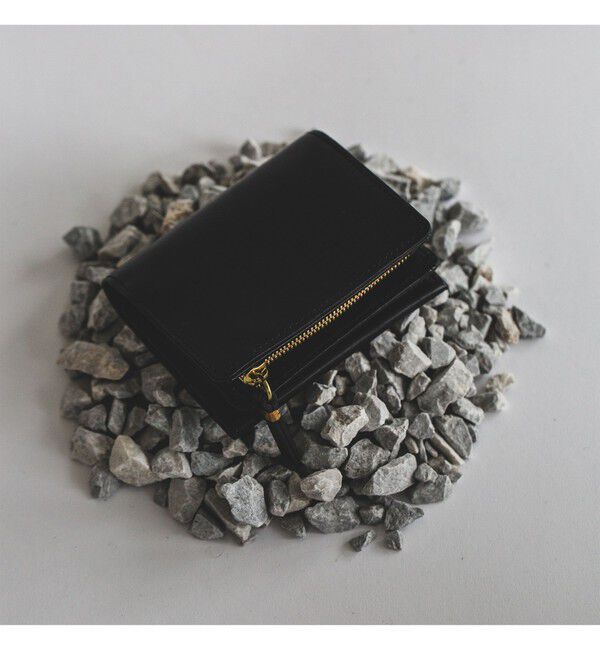 BEAMS「【別注】HAAL / ZIP WALLET SHORT」|財布|BLACK