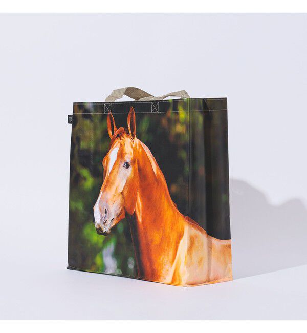 BEAMS「Esschert Design / Shopping bag farm animals アニマル バッグ」|ポーチ|HORSE