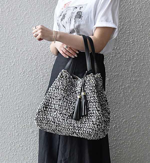 SHIPS any「【WEB限定】SHIPS any: コマアミ トート」|トートバッグ|ブラック