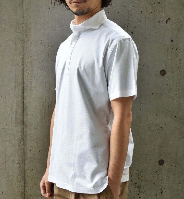 SHIPS「SHIPS：ALBINI 32ゲージ カノコ無地 ポロシャツ」|ポロシャツ|