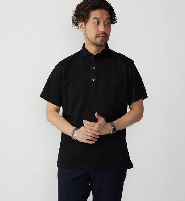 SHIPS「SHIPS：ALBINI 32ゲージ カノコ無地 ポロシャツ」|ポロシャツ|